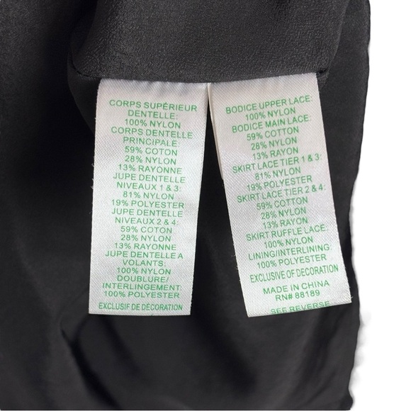 LILLY PULITZER KASEE FLORAL LOOPY LACE ONYX BLACK SWISS DOT FIT & FLARE DRESS - Picture 11 of 12